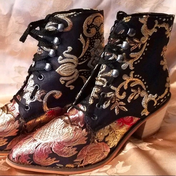 Shoes - NEW, Best Seller Boho Retro Baroque Booties Sz 7/7.5